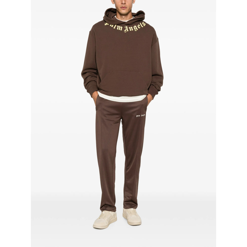 Palm Angels Brown Sweaters & Knitwear - Hoodies Men PALM ANGELS