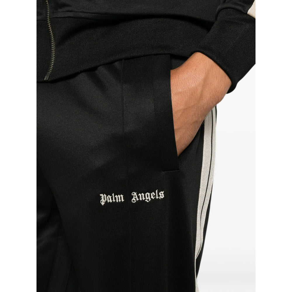 Palm Angels Black Trousers - Track Pants Men PALM ANGELS