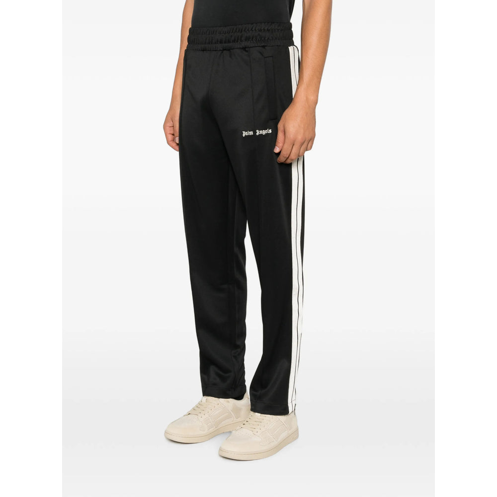 Palm Angels Black Trousers - Track Pants Men PALM ANGELS