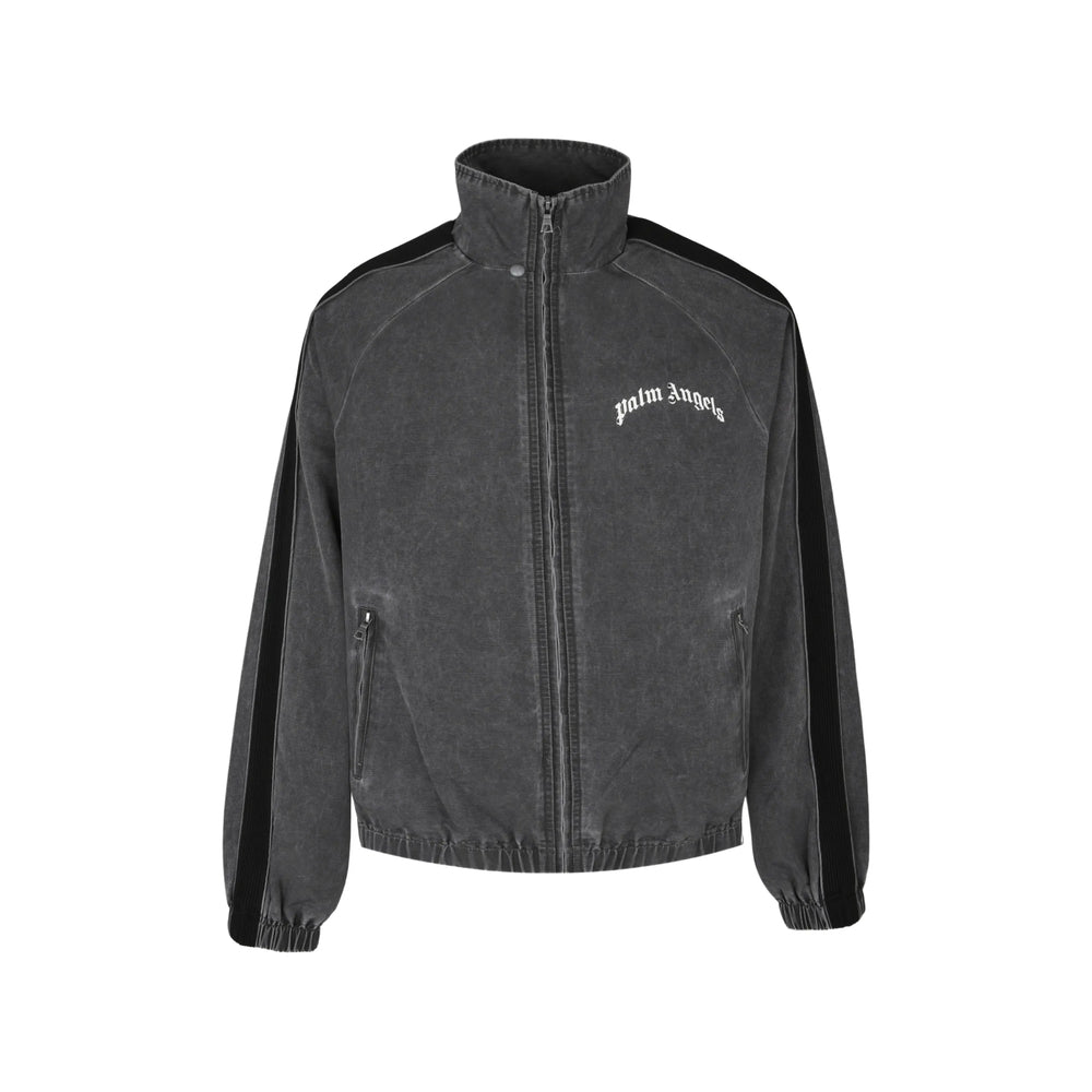 Palm Angels Grey Jackets - Sport Jackets & Windbreakers Men PALM ANGELS