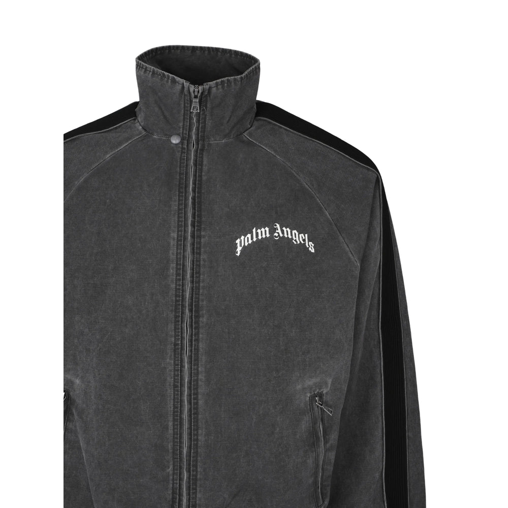 Palm Angels Grey Jackets - Sport Jackets & Windbreakers Men PALM ANGELS