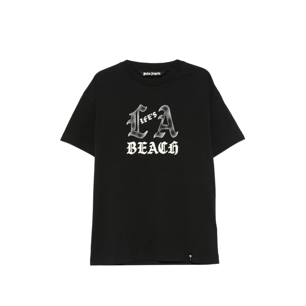 Palm Angels Black T-Shirts & Vests - T-Shirts Men PALM ANGELS