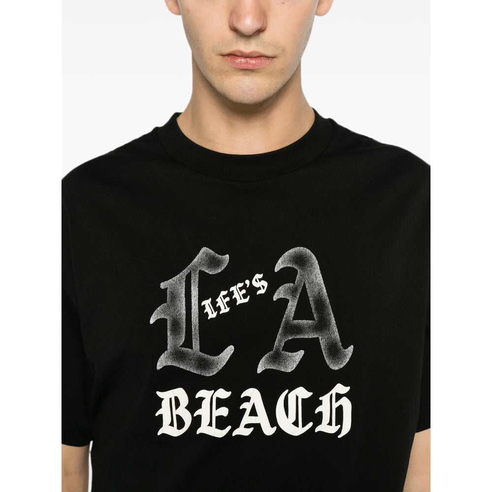 Palm Angels Black T-Shirts & Vests - T-Shirts Men PALM ANGELS