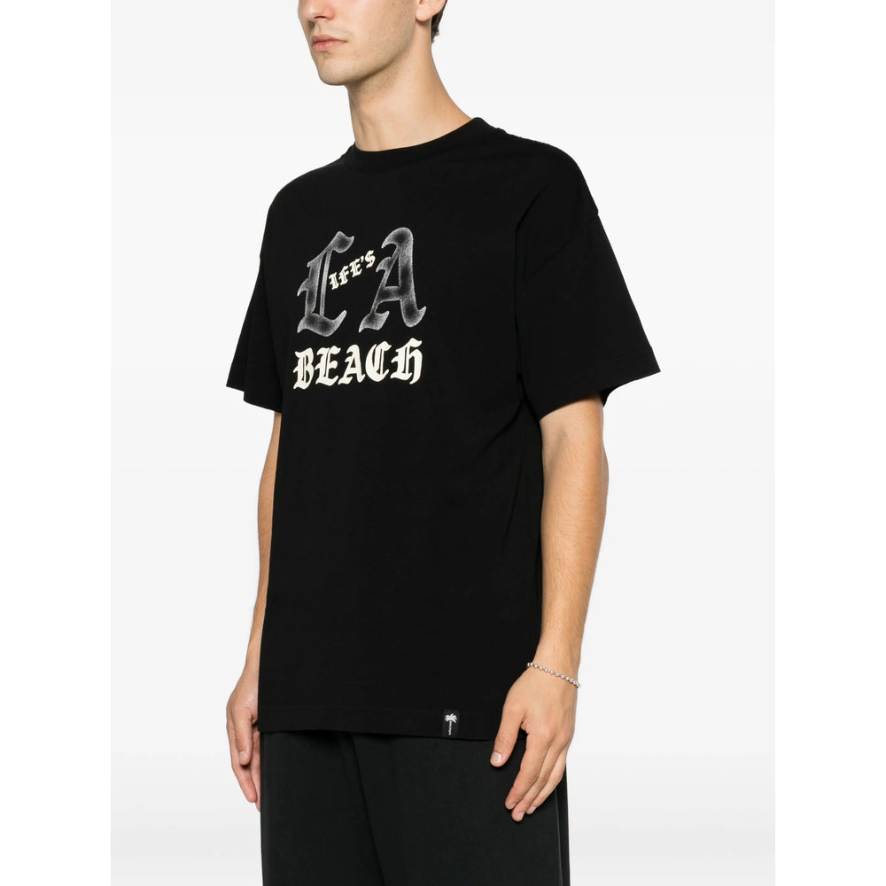 Palm Angels Black T-Shirts & Vests - T-Shirts Men PALM ANGELS