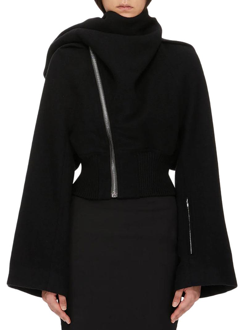 Rick Owens Women Bomber Scarf Flight In Wool RICK OWENS