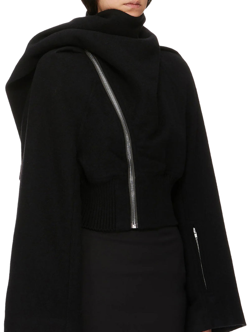 Rick Owens Women Bomber Scarf Flight In Wool RICK OWENS