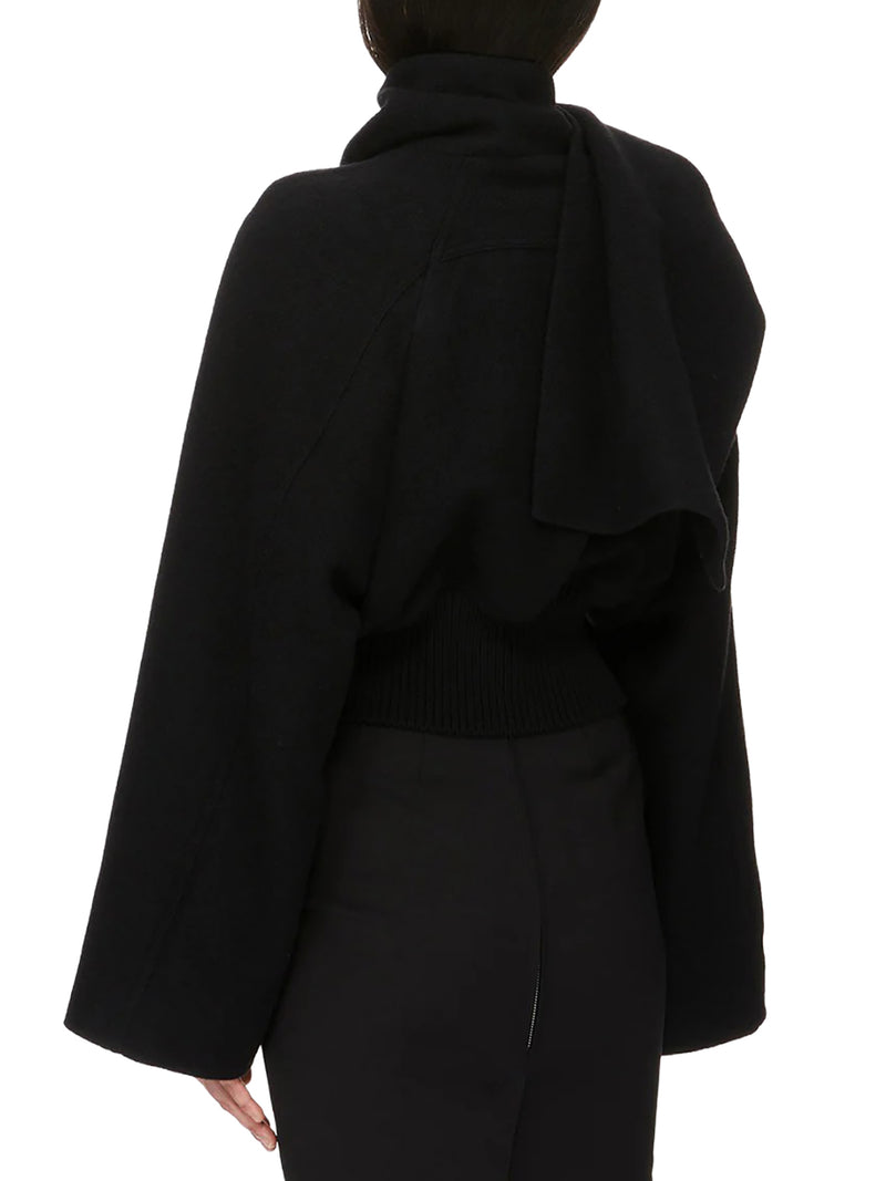 Rick Owens Women Bomber Scarf Flight In Wool RICK OWENS