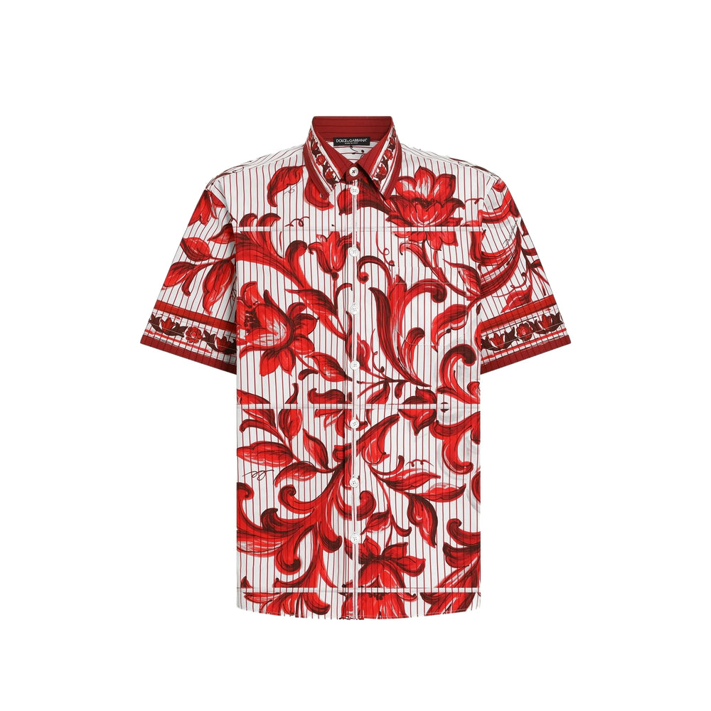 Dolce & Gabbana Red Shirts Men DOLCE & GABBANA