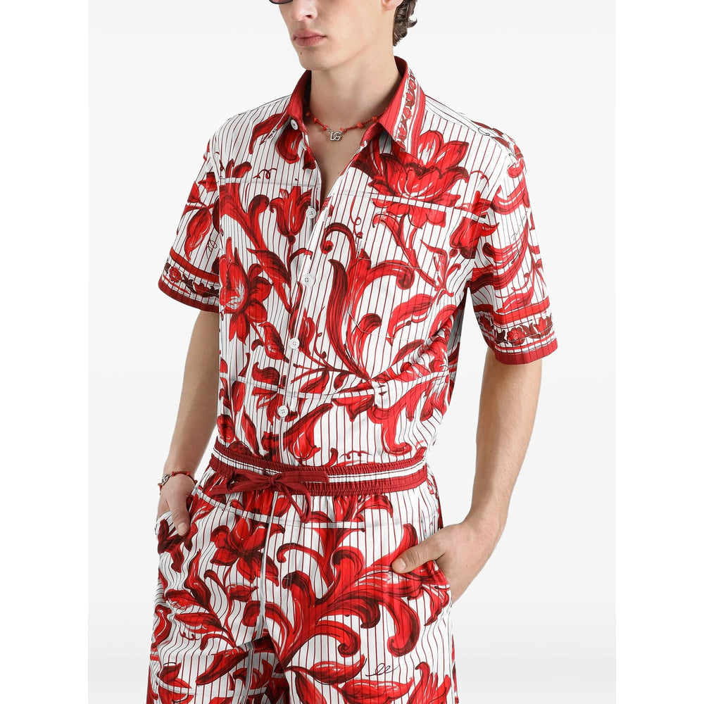 Dolce & Gabbana Red Shirts Men DOLCE & GABBANA