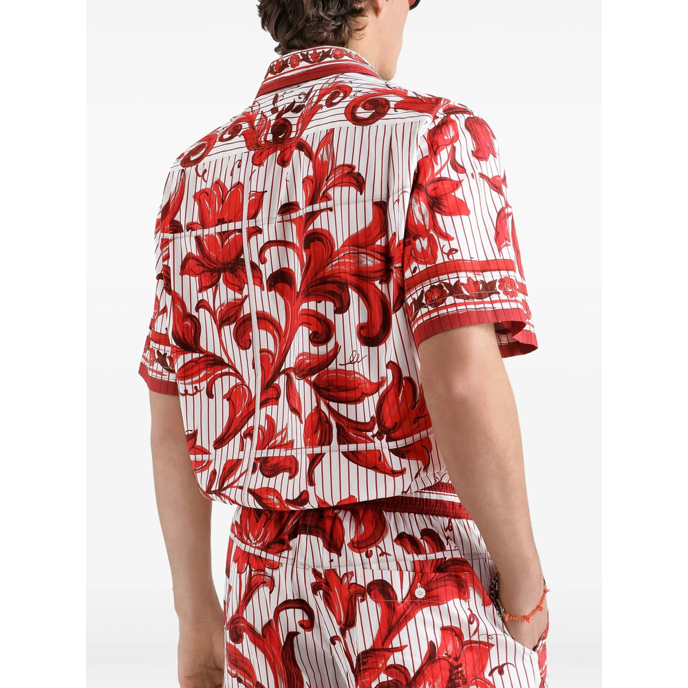 Dolce & Gabbana Red Shirts Men DOLCE & GABBANA