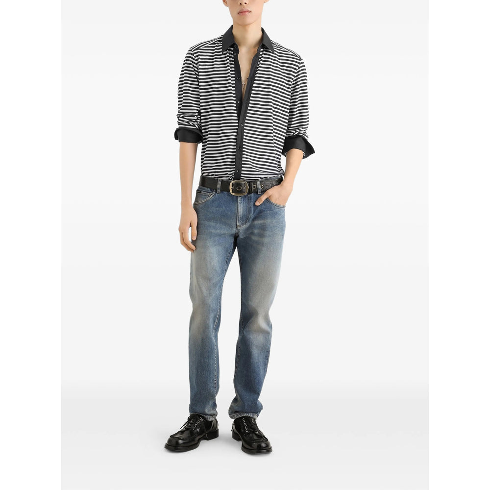 Dolce & Gabbana Blue Denim - Slim-Fit Jeans Men DOLCE & GABBANA