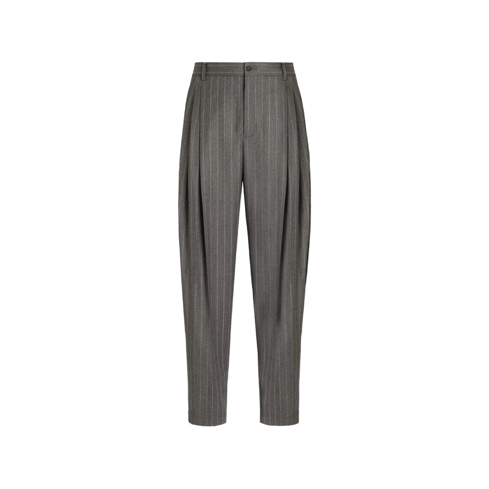 Dolce & Gabbana Grey Trousers - Tailored Trousers Men DOLCE & GABBANA