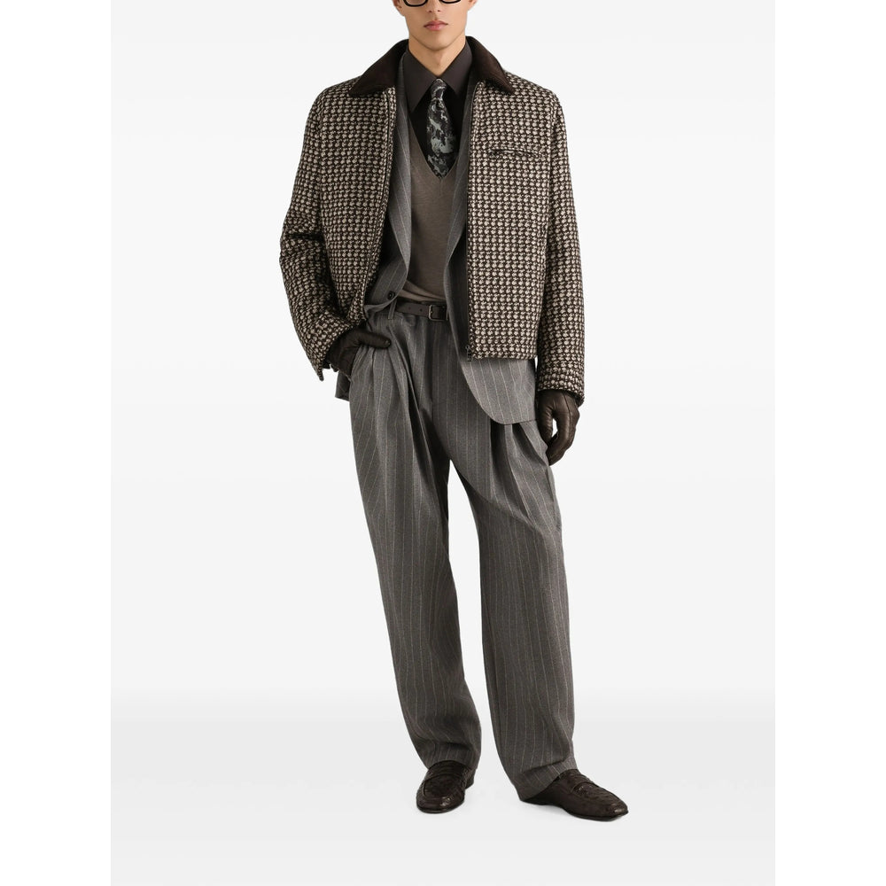 Dolce & Gabbana Grey Trousers - Tailored Trousers Men DOLCE & GABBANA