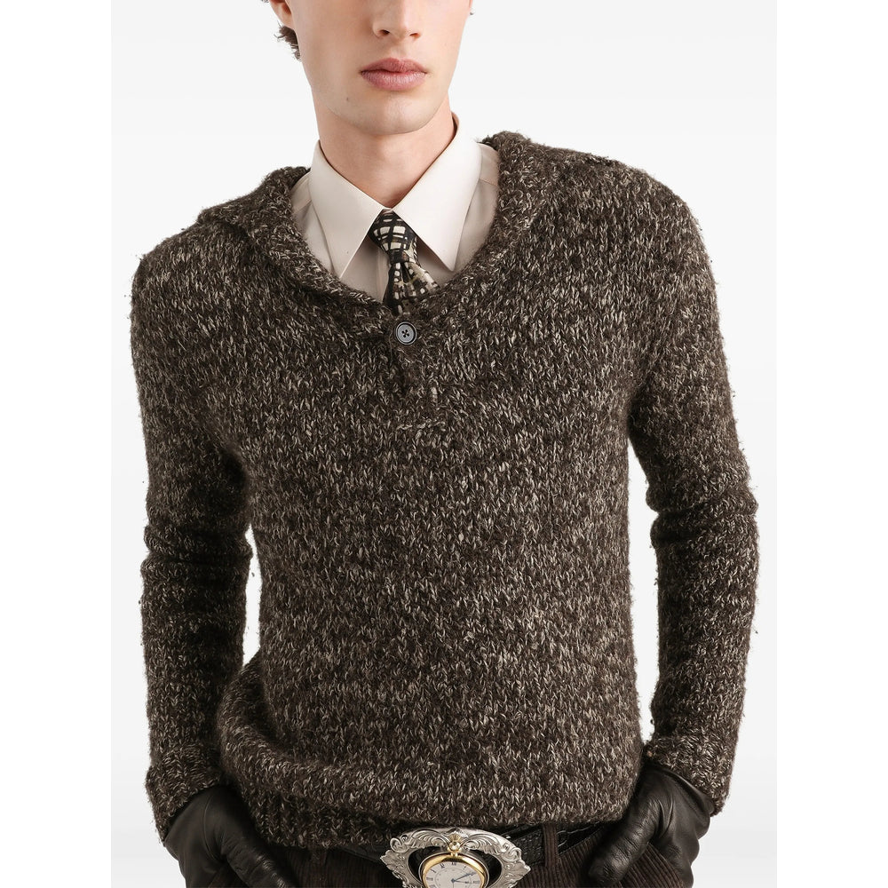 Dolce & Gabbana Brown Sweaters & Knitwear - Jumpers Men DOLCE & GABBANA