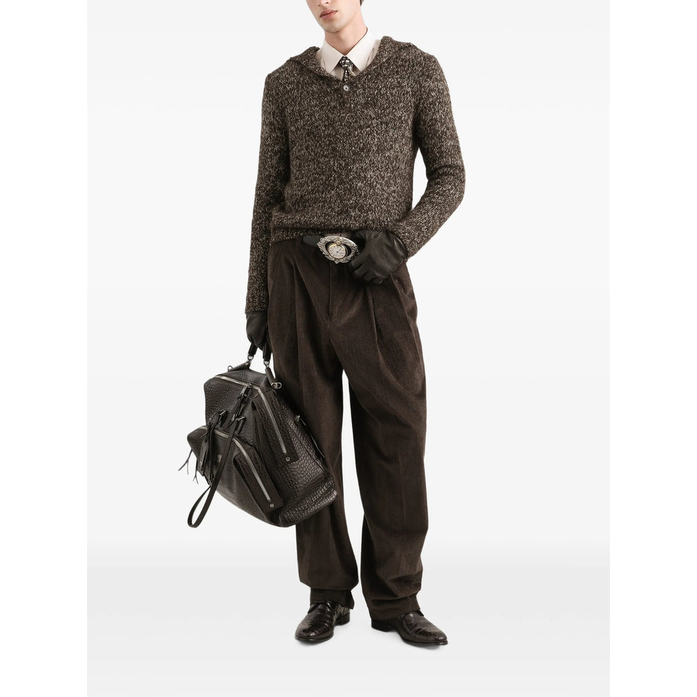 Dolce & Gabbana Brown Sweaters & Knitwear - Jumpers Men DOLCE & GABBANA