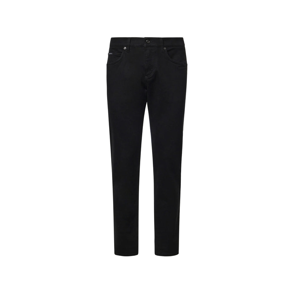 Dolce & Gabbana Black Denim - Slim-Fit Jeans Men DOLCE & GABBANA