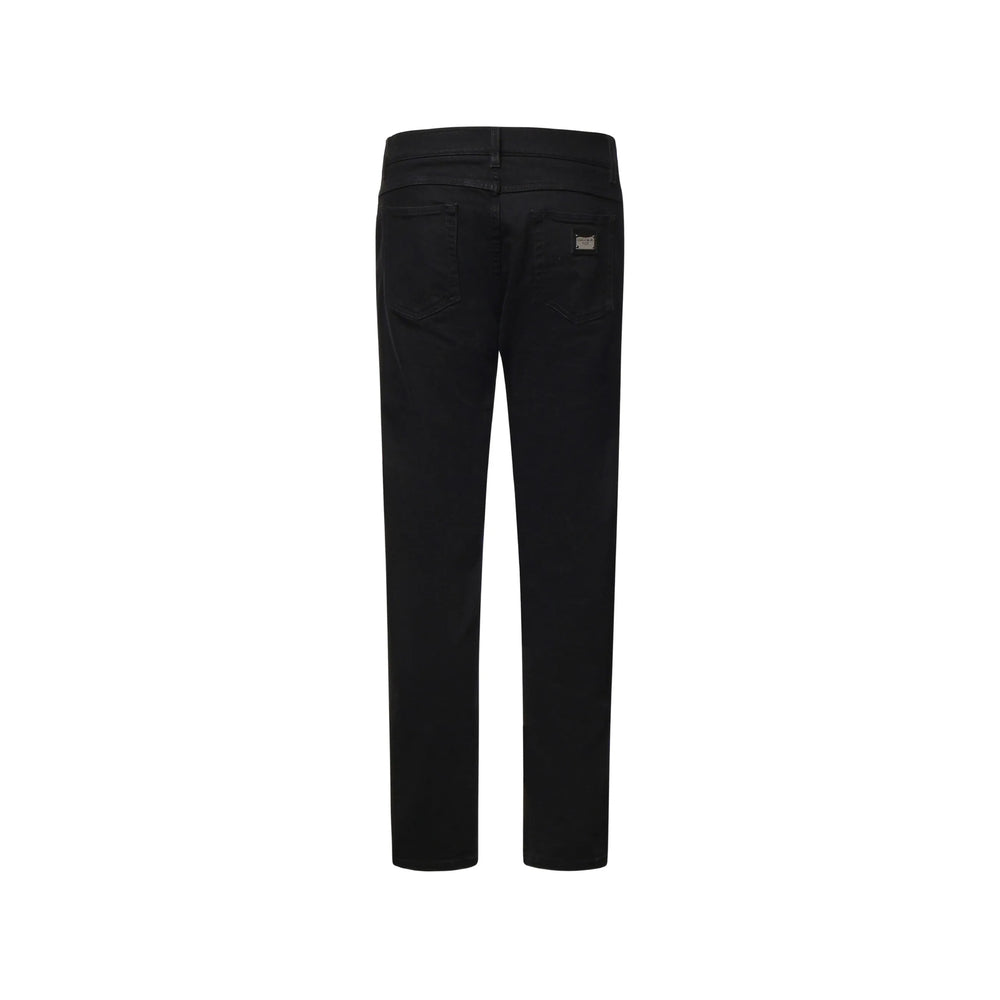 Dolce & Gabbana Black Denim - Slim-Fit Jeans Men DOLCE & GABBANA