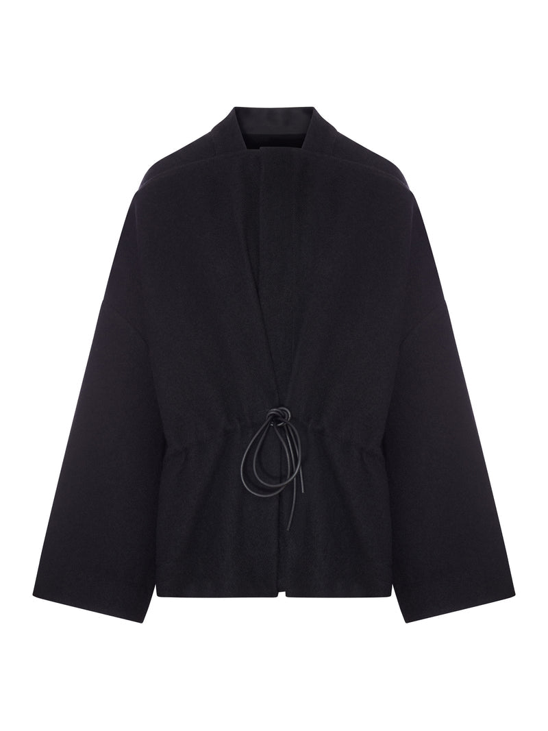 Rick Owens Women Wool Kimono Blouson With Belt RICK OWENS
