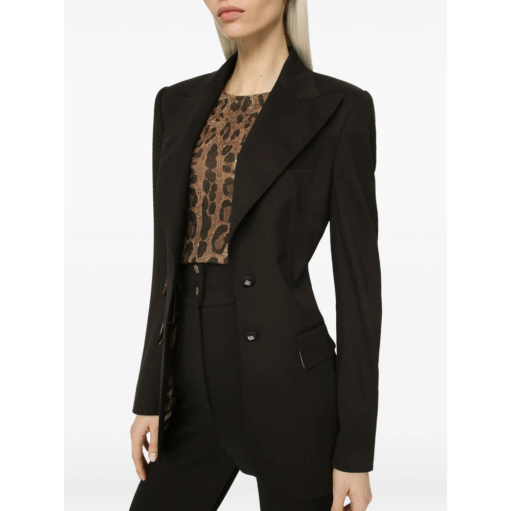 Dolce & Gabbana Black Jackets - Blazers Women DOLCE & GABBANA