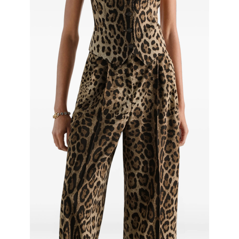 Dolce & Gabbana Neutrals Trousers - Tailored Trousers Women DOLCE & GABBANA