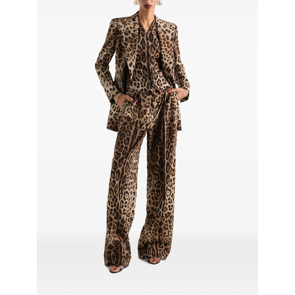 Dolce & Gabbana Neutrals Trousers - Tailored Trousers Women DOLCE & GABBANA
