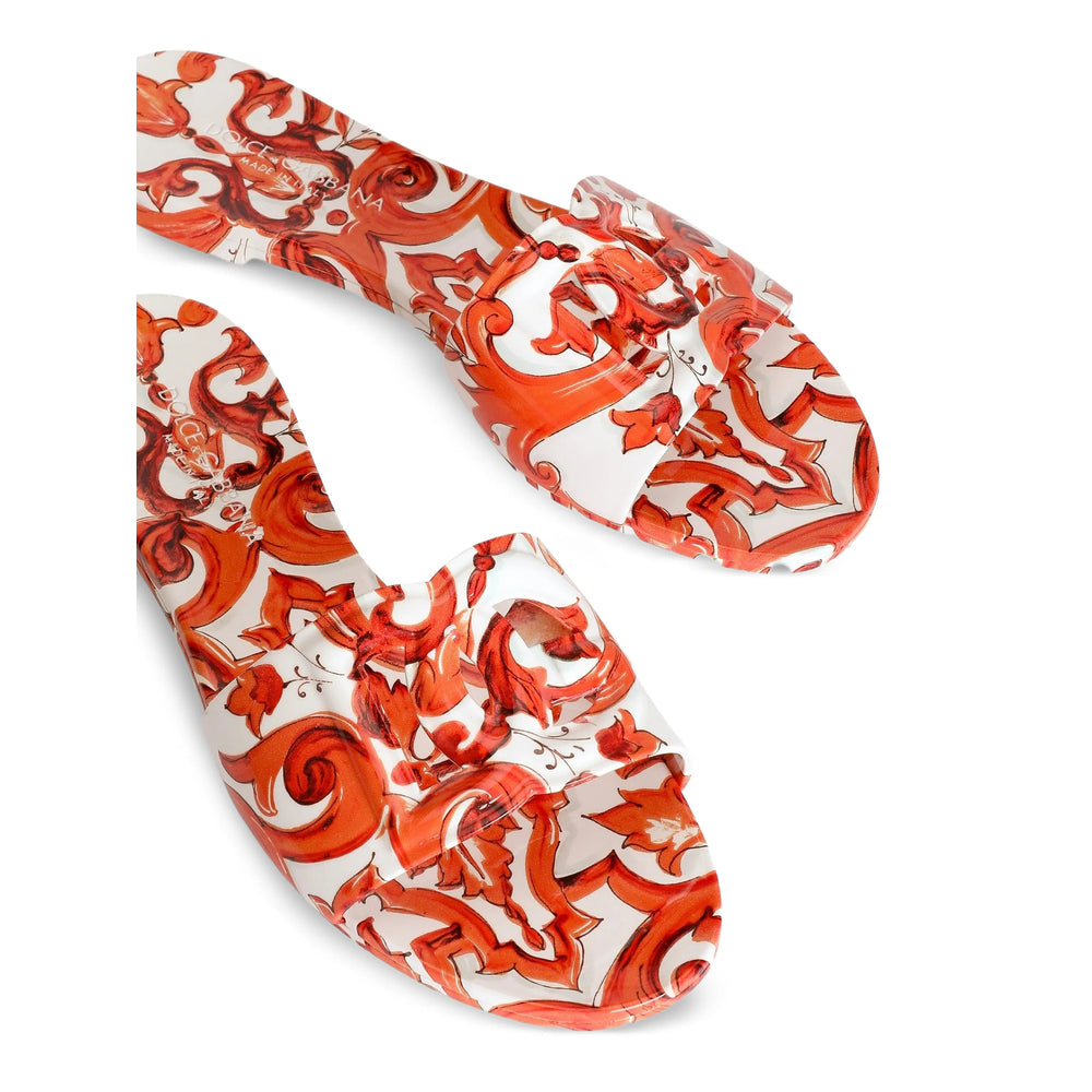 Dolce & Gabbana White Flip-Flops & Slides Women DOLCE & GABBANA