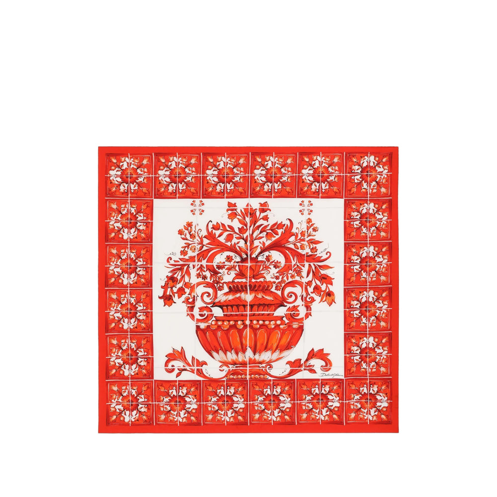 Dolce & Gabbana Red Scarves Women DOLCE & GABBANA