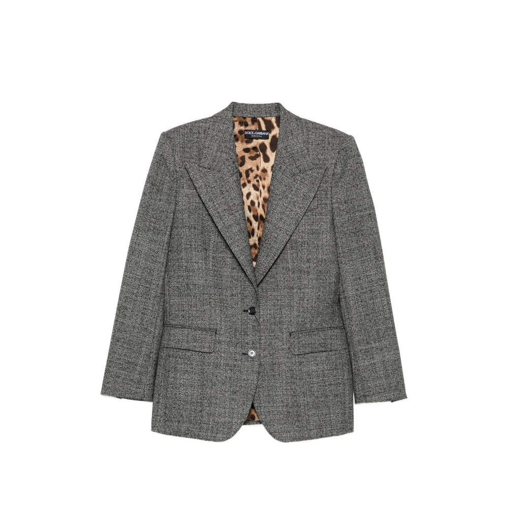 Dolce & Gabbana Grey Jackets - Blazers Women DOLCE & GABBANA