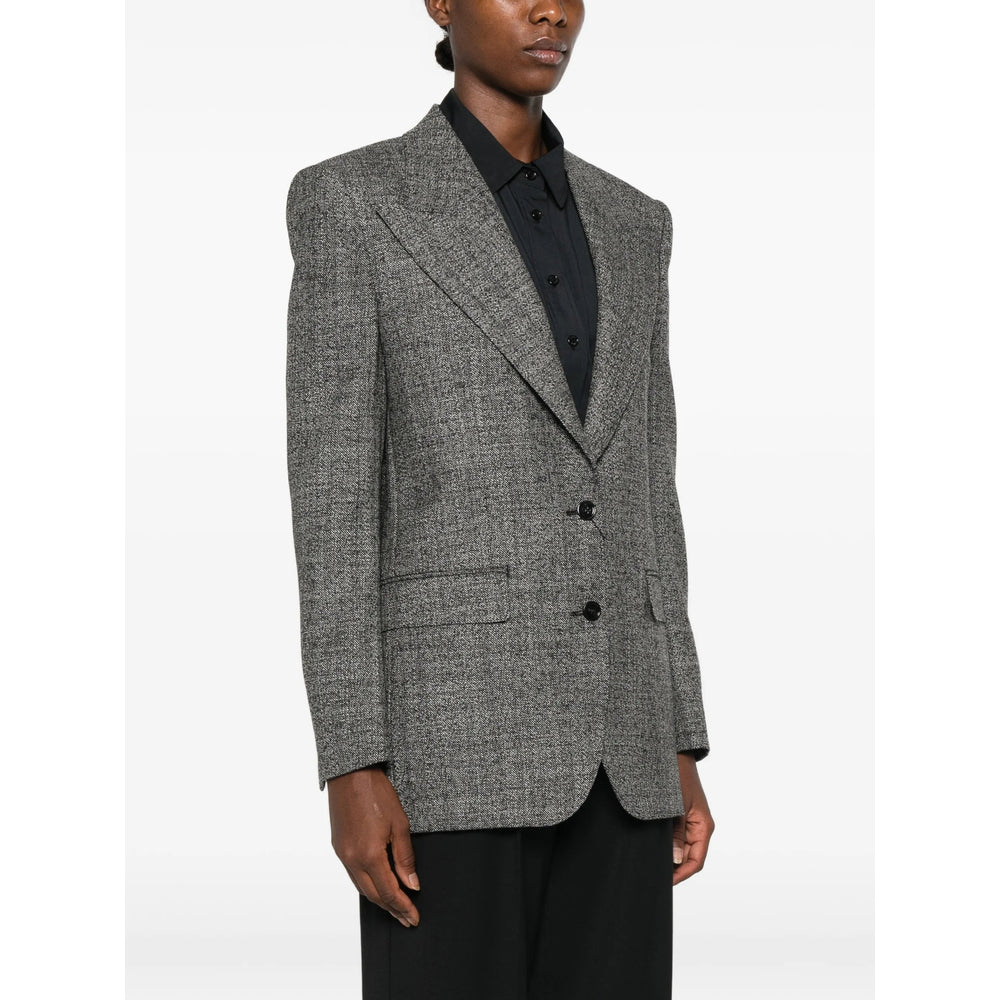 Dolce & Gabbana Grey Jackets - Blazers Women DOLCE & GABBANA