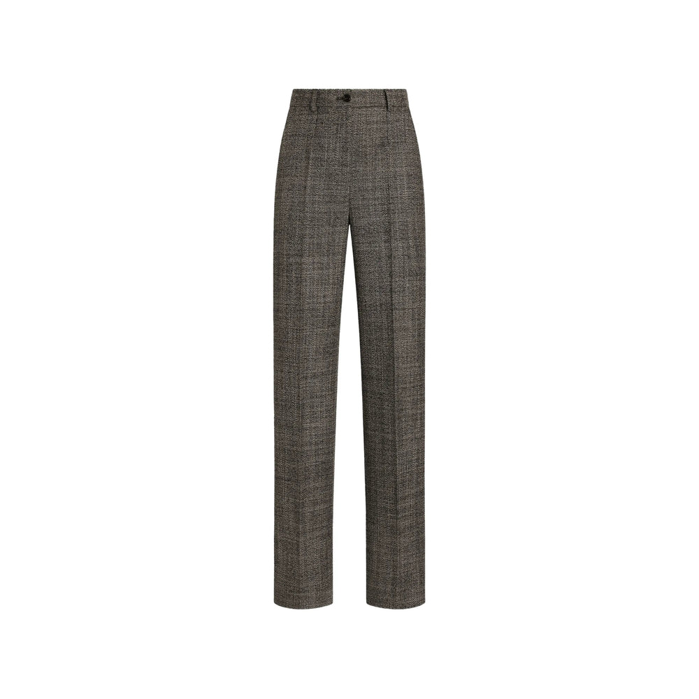 Dolce & Gabbana Grey Trousers - Tailored Trousers Women DOLCE & GABBANA