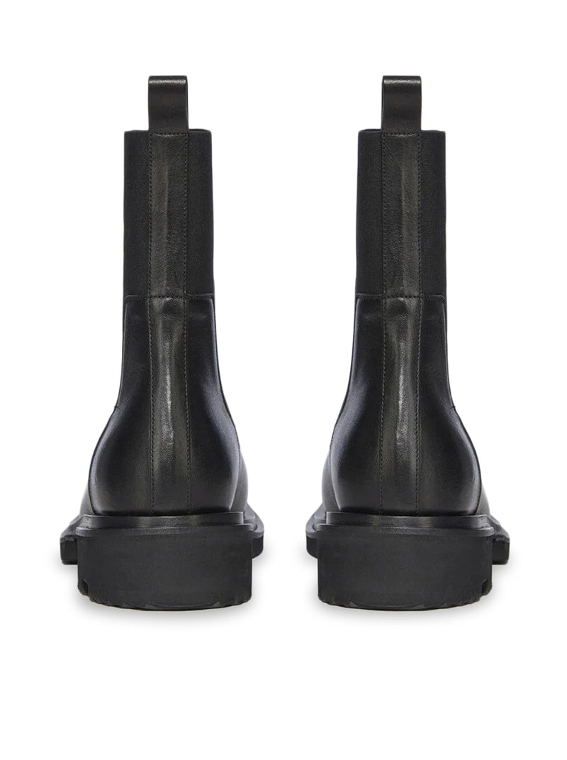 Rick Owens Women Bogun Black Leather Boots RICK OWENS