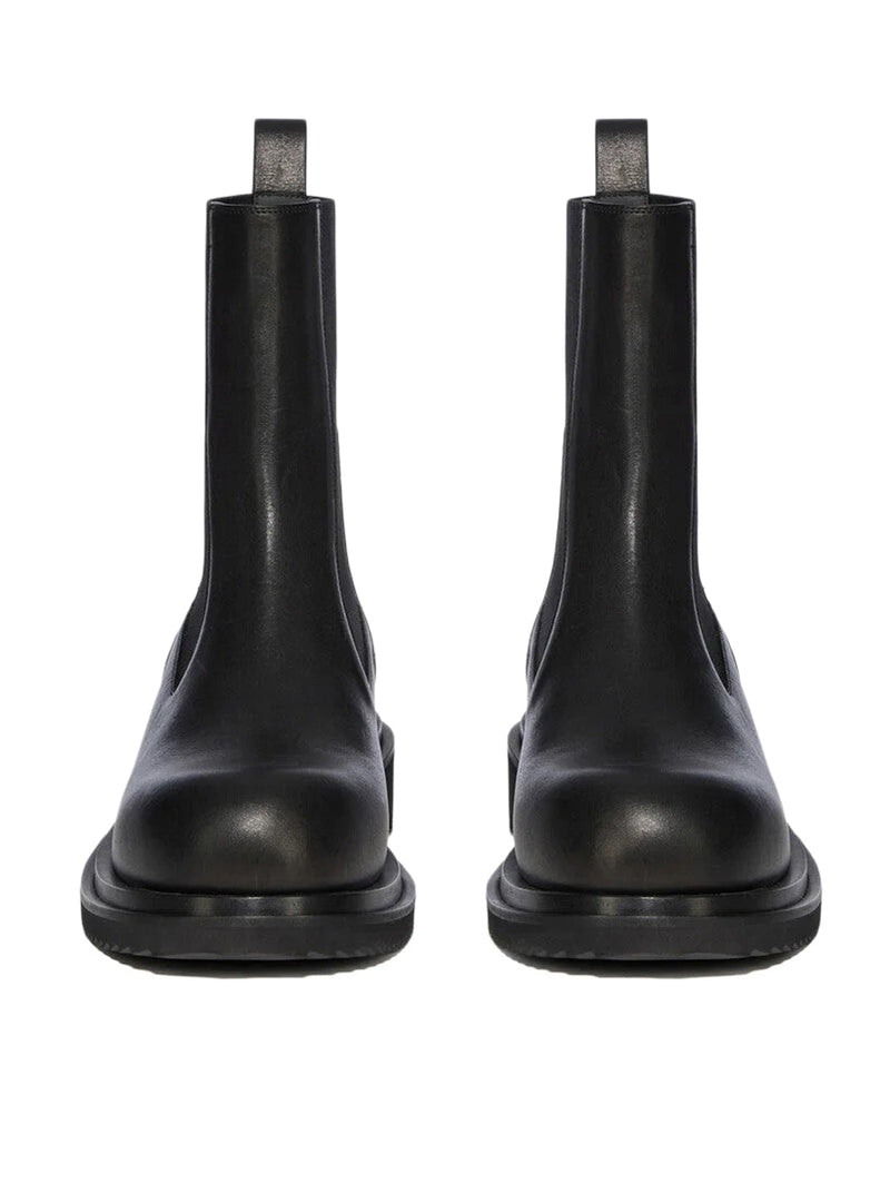 Rick Owens Women Bogun Black Leather Boots RICK OWENS