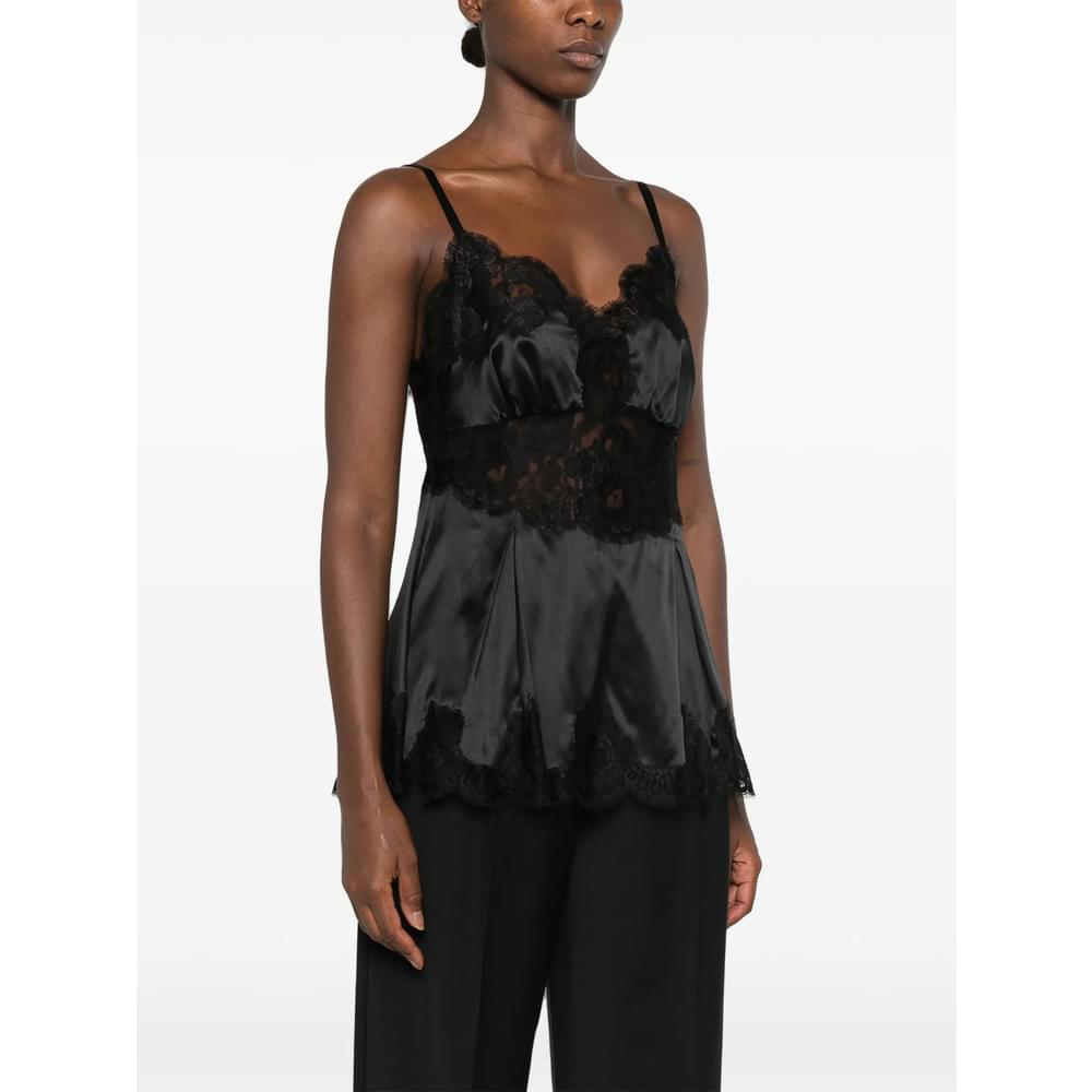 Dolce & Gabbana Black Tops - Vests & Tank Tops Women DOLCE & GABBANA