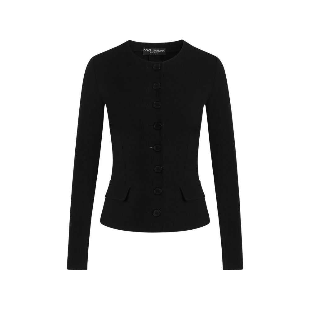 Dolce & Gabbana Black Jackets - Fitted Jackets Women DOLCE & GABBANA