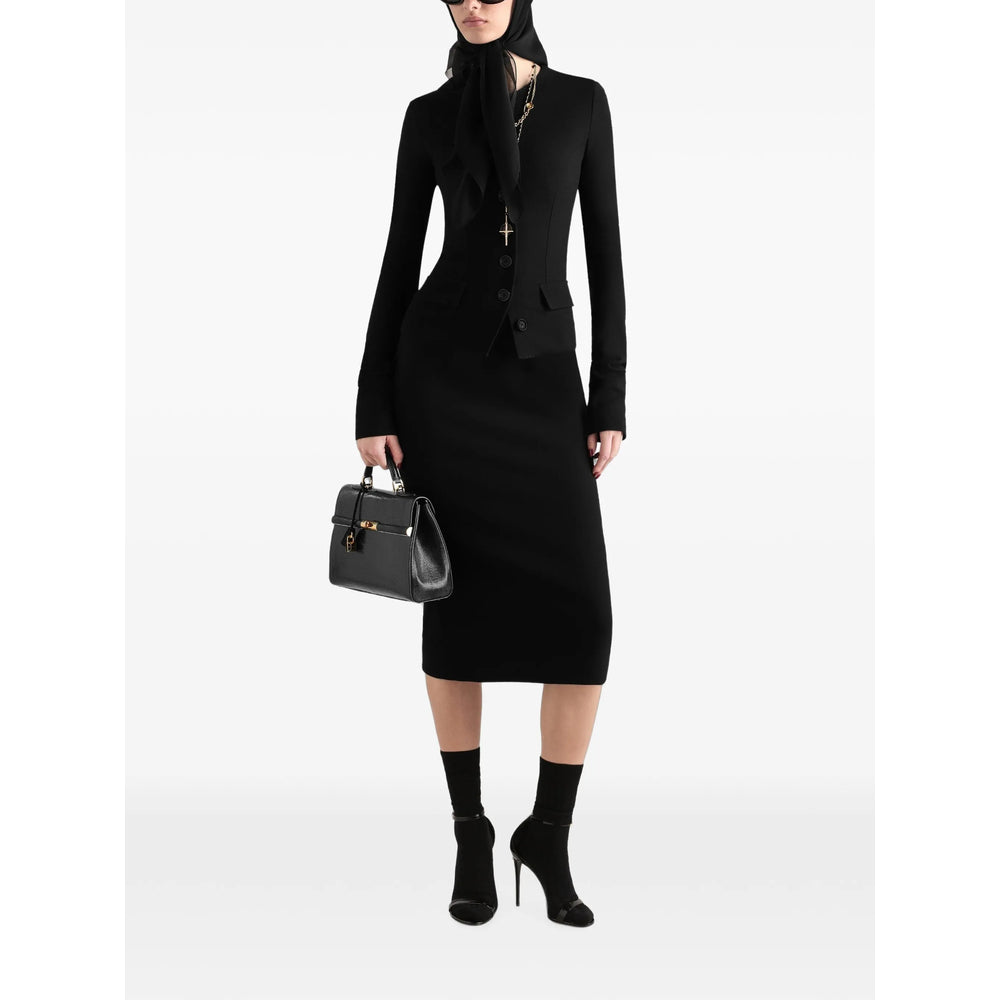 Dolce & Gabbana Black Jackets - Fitted Jackets Women DOLCE & GABBANA