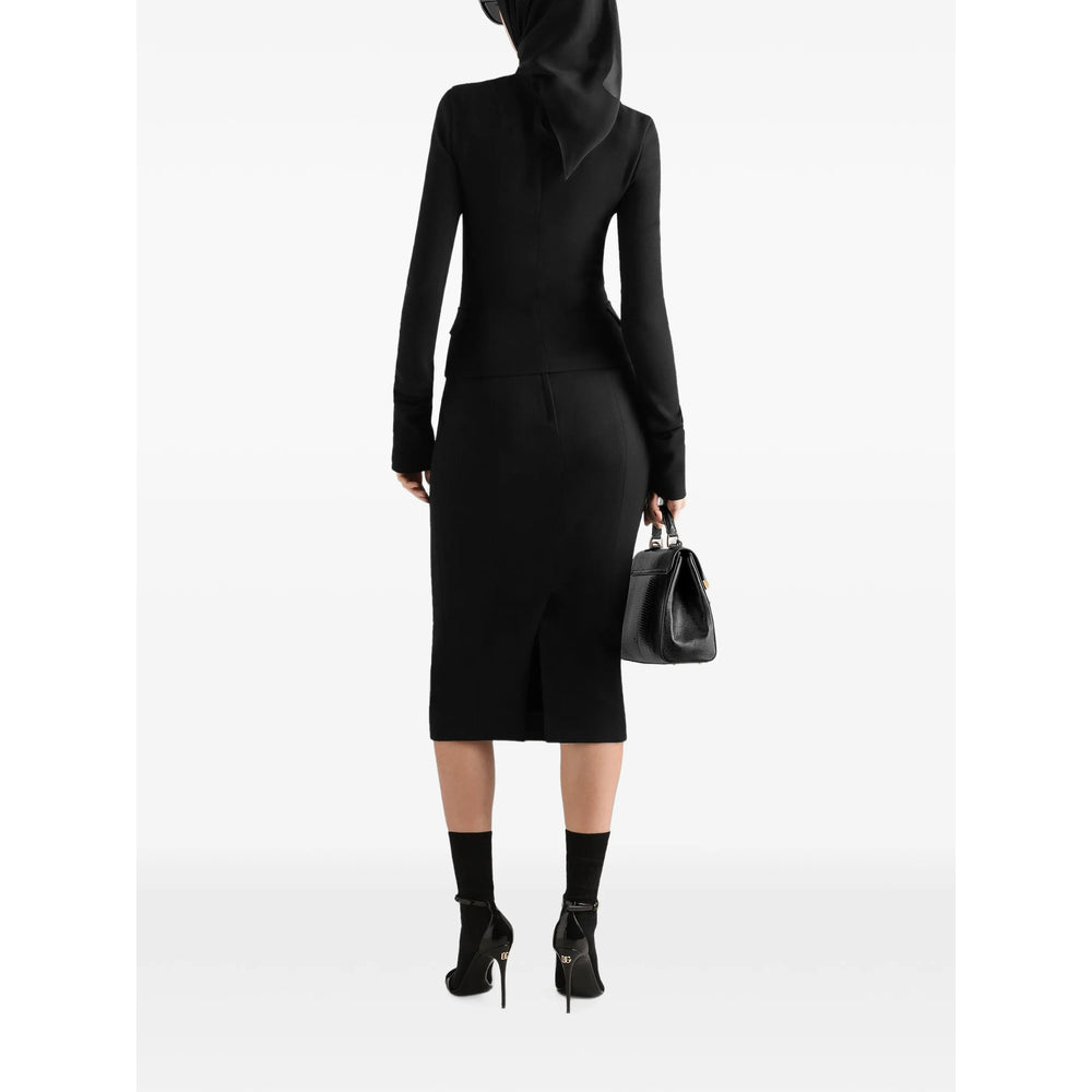 Dolce & Gabbana Black Jackets - Fitted Jackets Women DOLCE & GABBANA