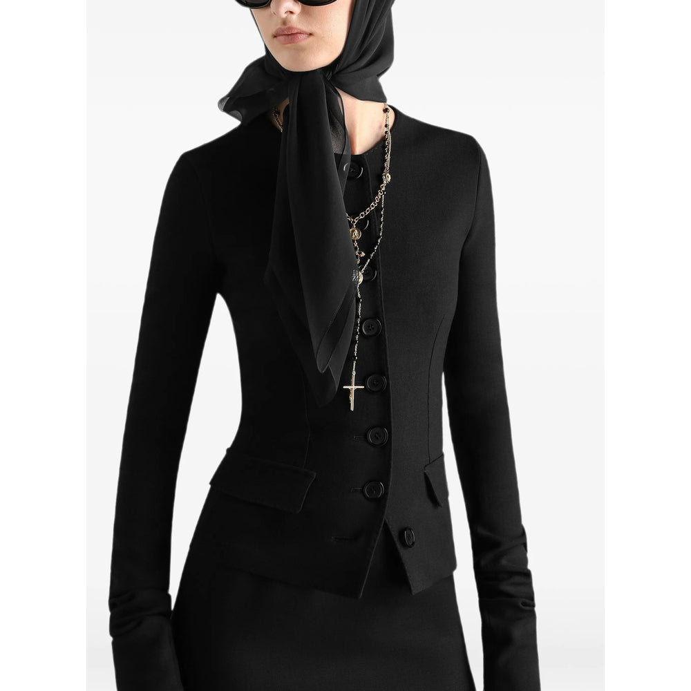 Dolce & Gabbana Black Jackets - Fitted Jackets Women DOLCE & GABBANA