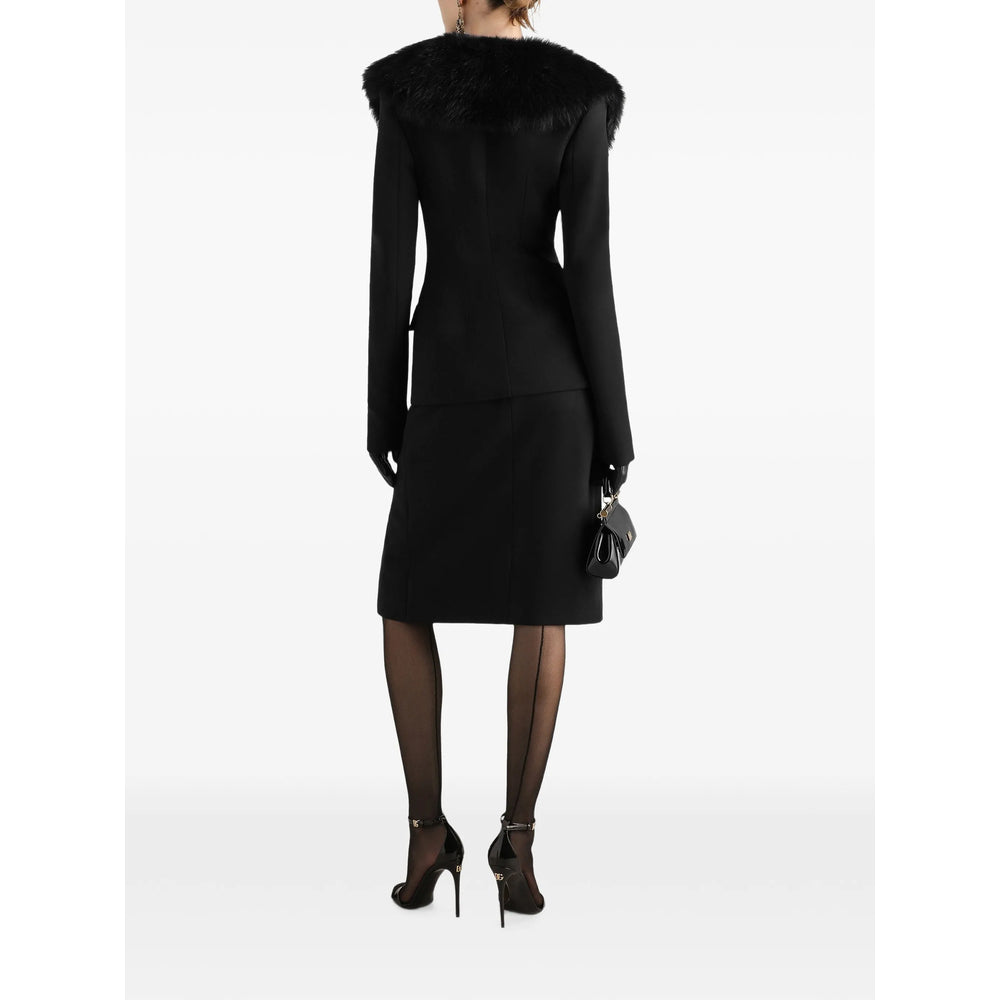 Dolce & Gabbana Black Jackets - Fitted Jackets Women DOLCE & GABBANA