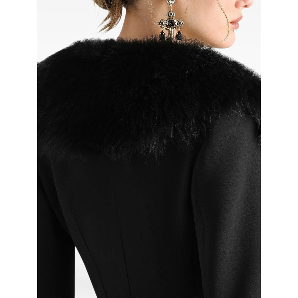 Dolce & Gabbana Black Jackets - Fitted Jackets Women DOLCE & GABBANA
