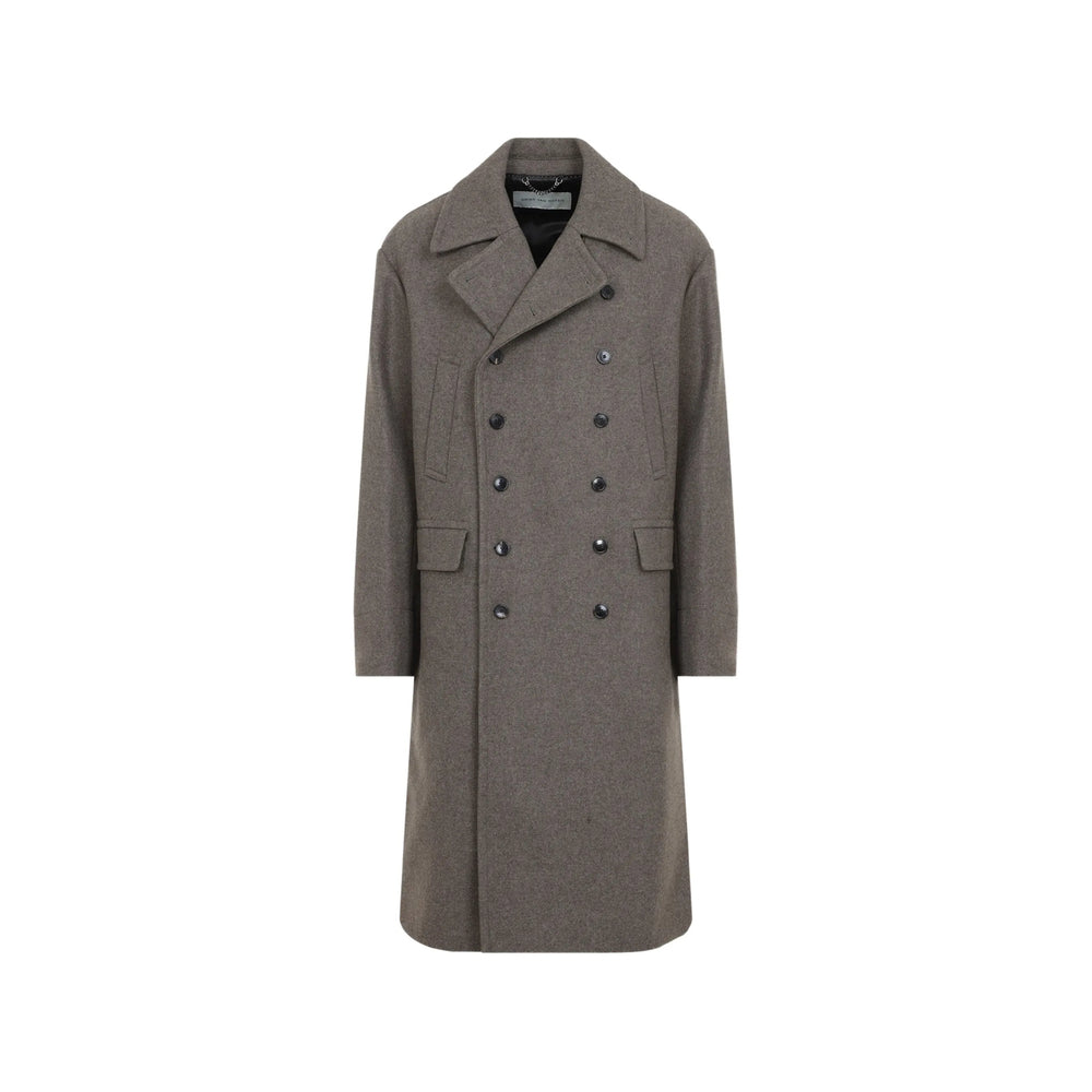 Dries Van Noten Brown Coats - Double Breasted Coats Men DRIES VAN NOTEN