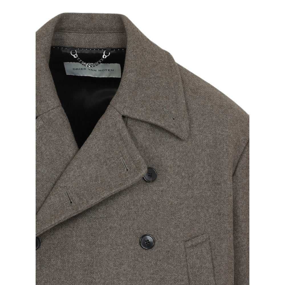 Dries Van Noten Brown Coats - Double Breasted Coats Men DRIES VAN NOTEN