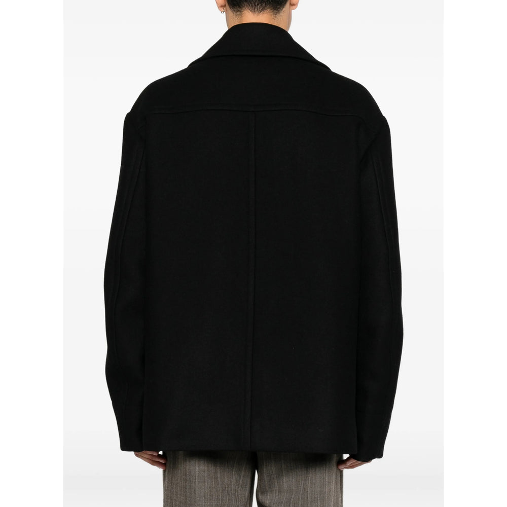 Dries Van Noten Black Coats - Peacoats Men DRIES VAN NOTEN