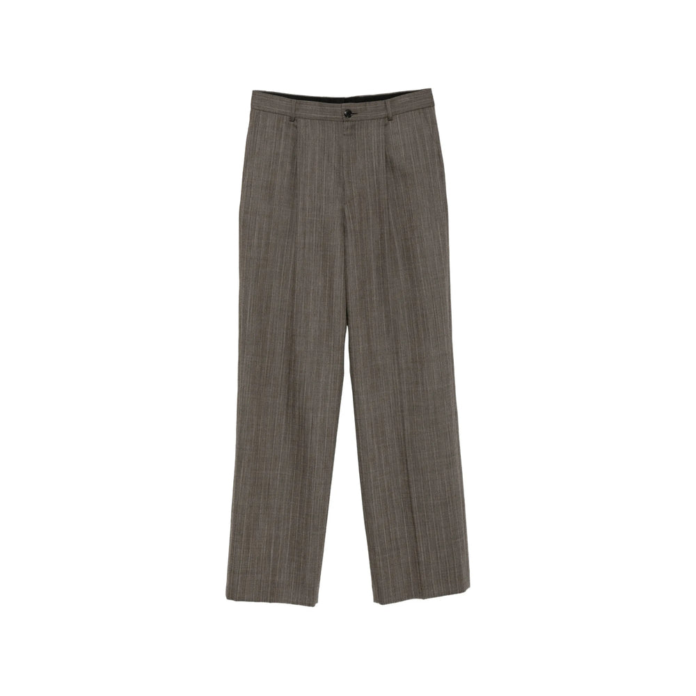 Dries Van Noten Grey Trousers - Wide-Leg Trousers Men DRIES VAN NOTEN