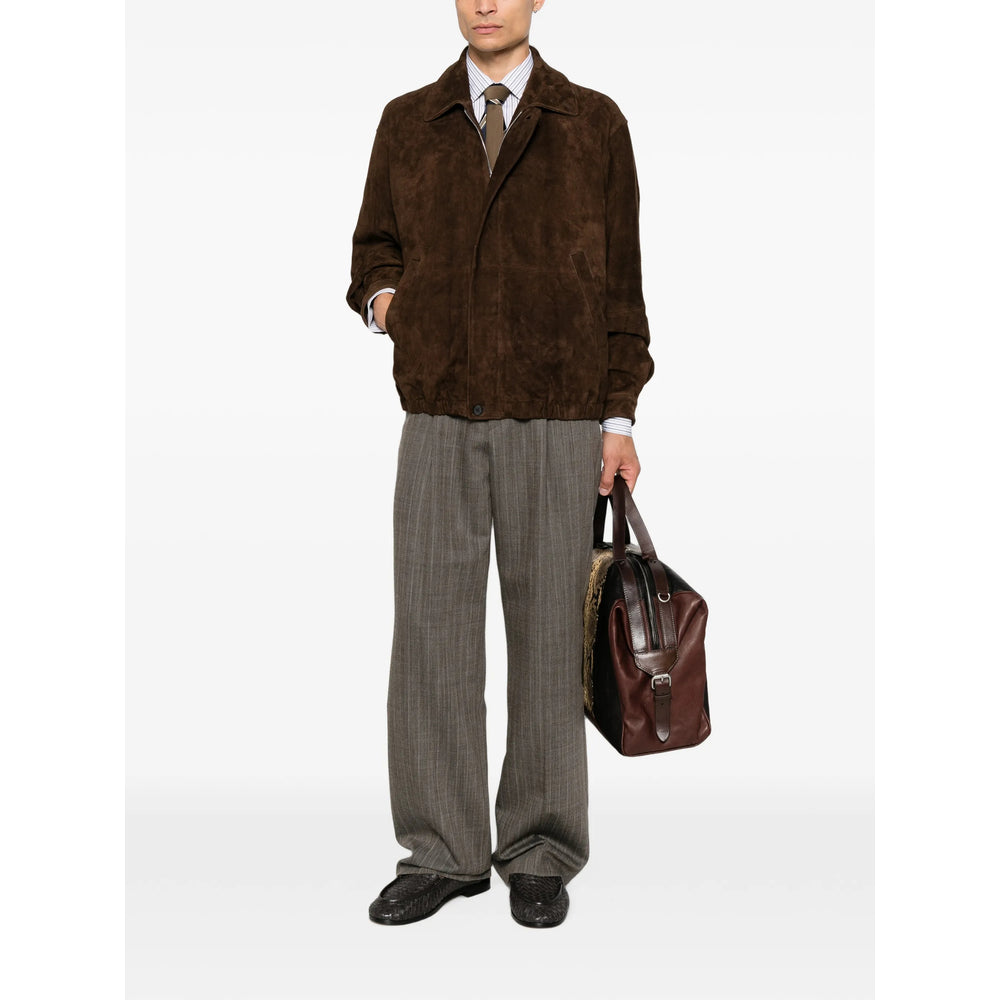 Dries Van Noten Grey Trousers - Wide-Leg Trousers Men DRIES VAN NOTEN