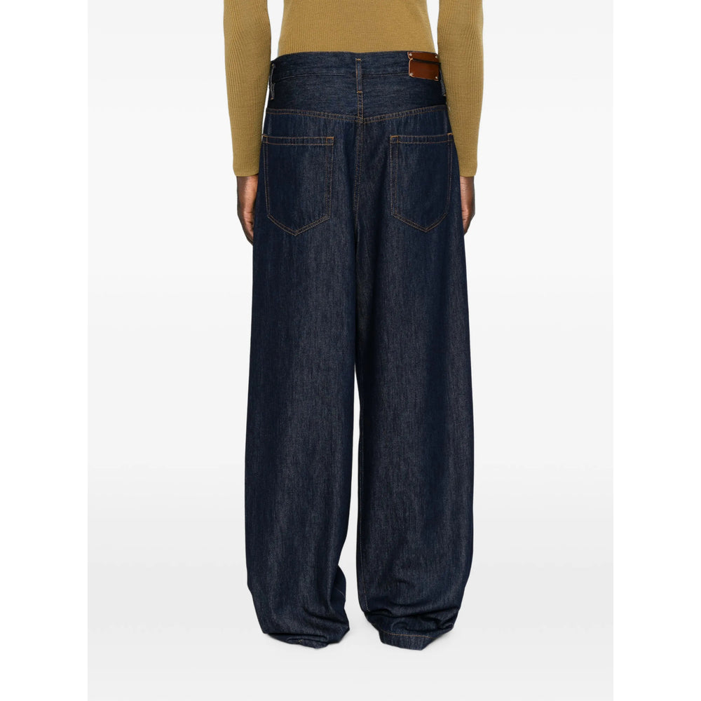 Dries Van Noten Blue Denim - Wide-Leg Jeans Men DRIES VAN NOTEN