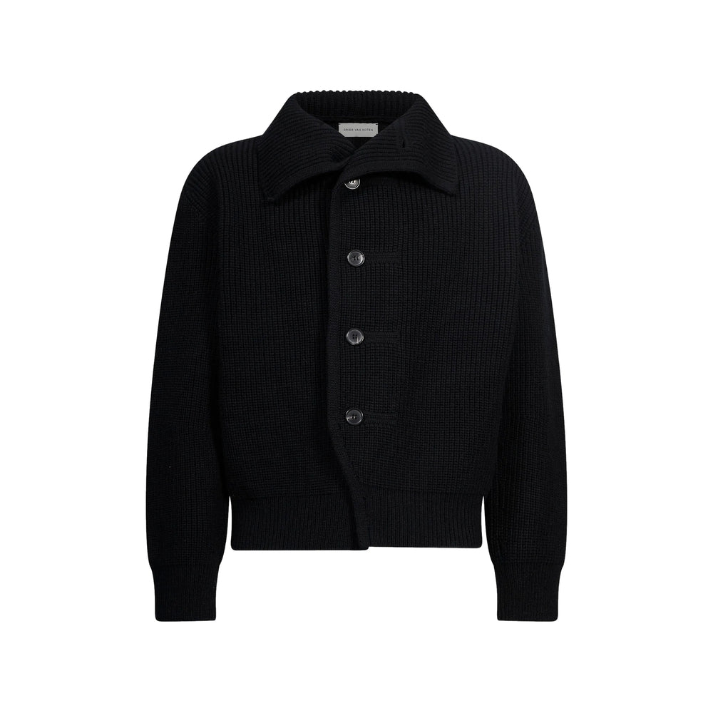Dries Van Noten Black Sweaters & Knitwear - Cardigans Men DRIES VAN NOTEN