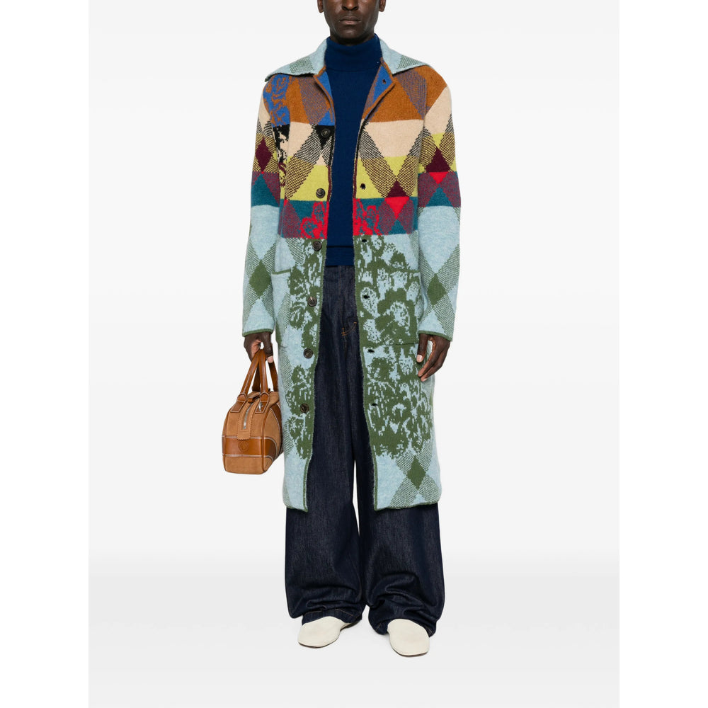 Dries Van Noten Blue Coats - Peacoats Men DRIES VAN NOTEN