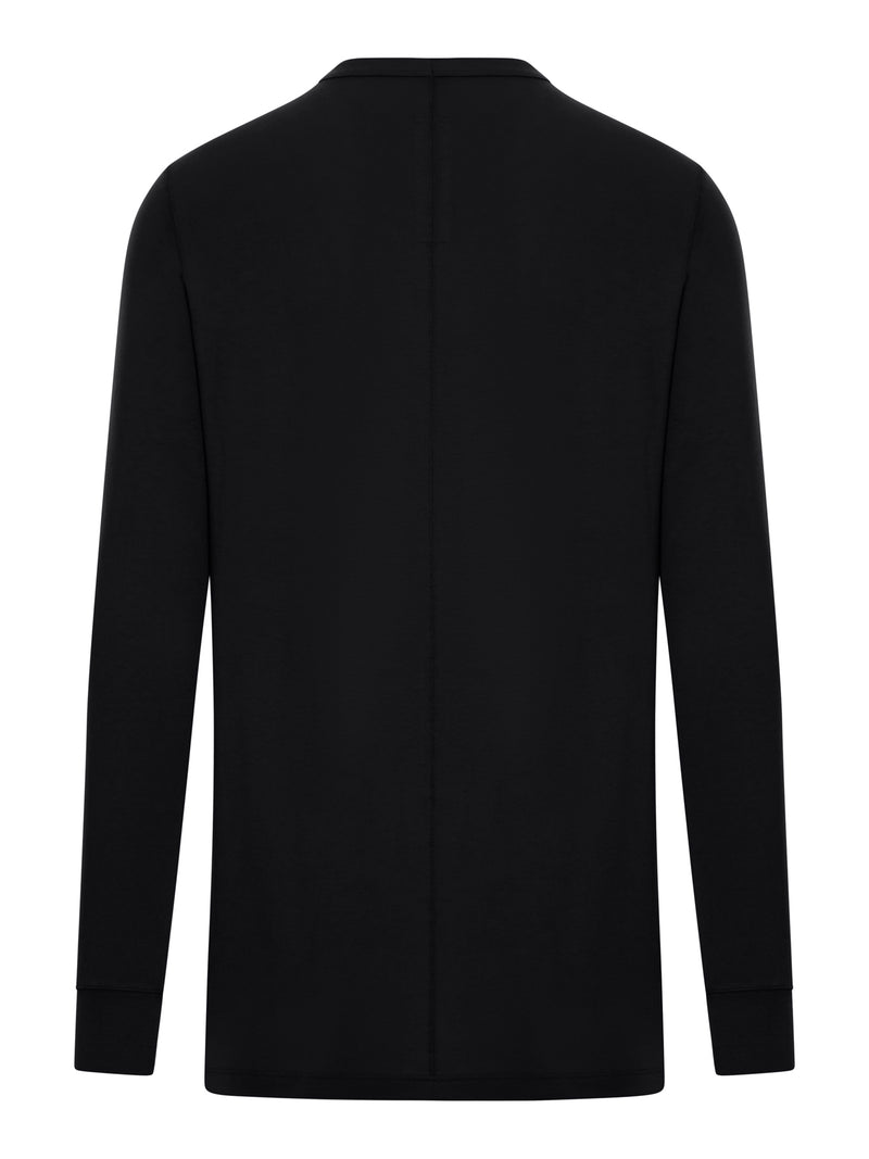 Rick Owens Men Long-Sleeved Cotton Jersey T-Shirt RICK OWENS
