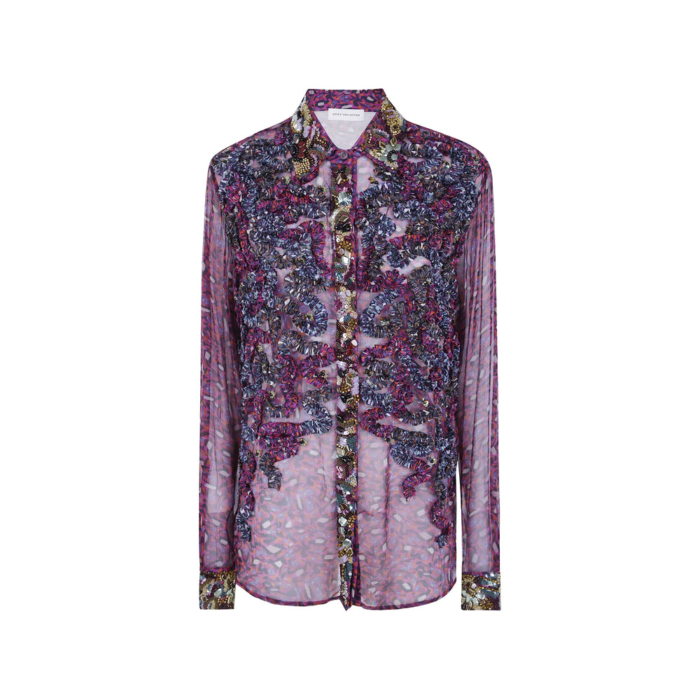 Dries Van Noten Purple Tops - Shirts Women DRIES VAN NOTEN