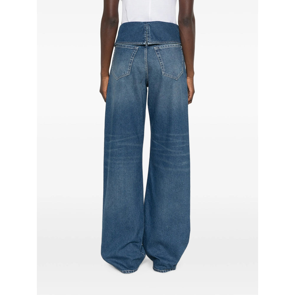 Dries Van Noten Blue Denim - Wide-Leg Jeans Women DRIES VAN NOTEN
